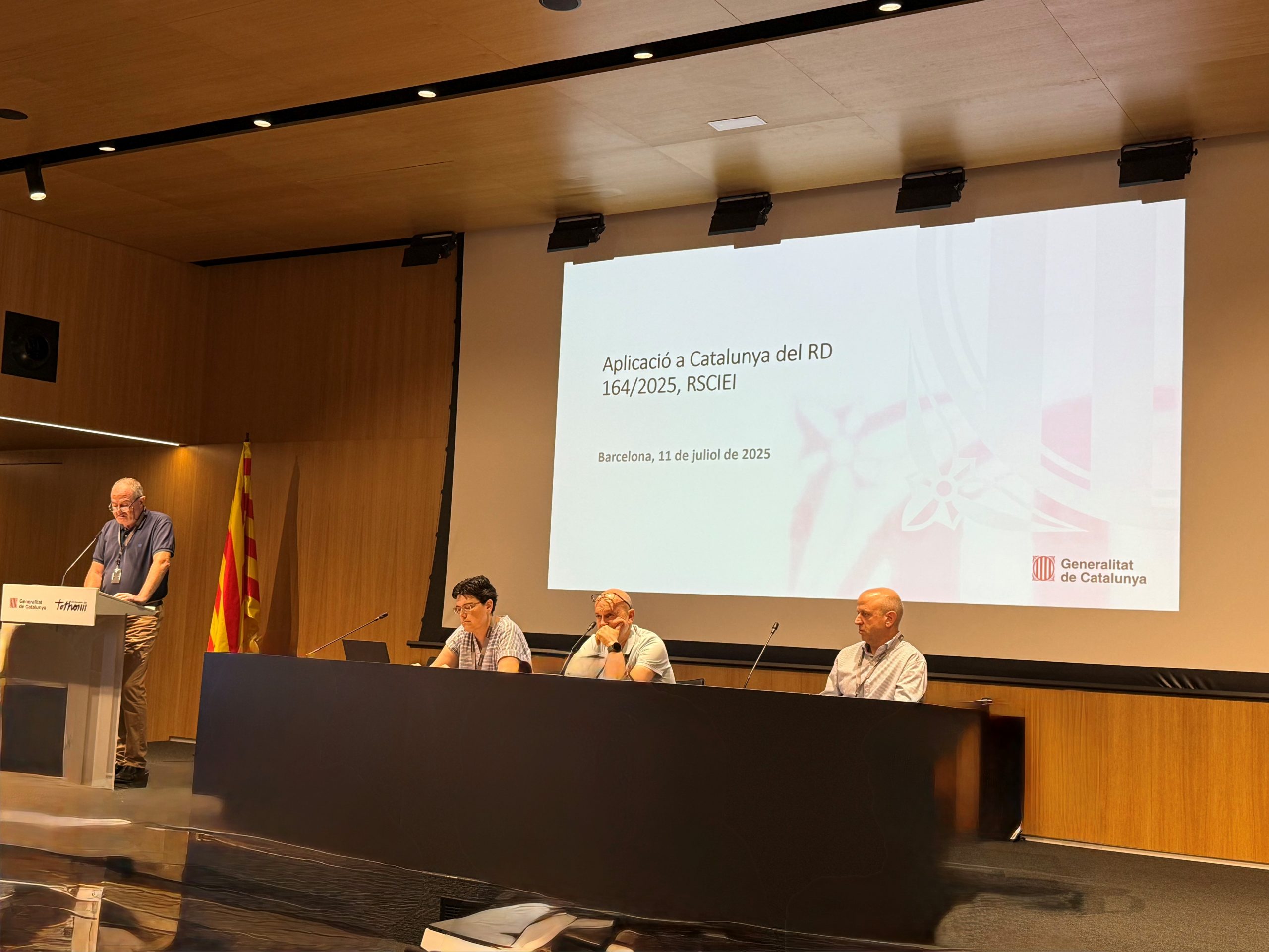 Jornada sobre la aplicación en Cataluña del RSCIEI-2025 realizada por la Subdirección General de Seguridad Industrial de la Generalitat de Cataluña